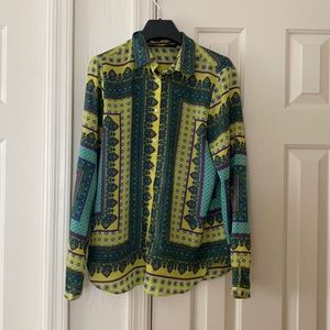 Gorgeous Blue/purple/green Zara Top